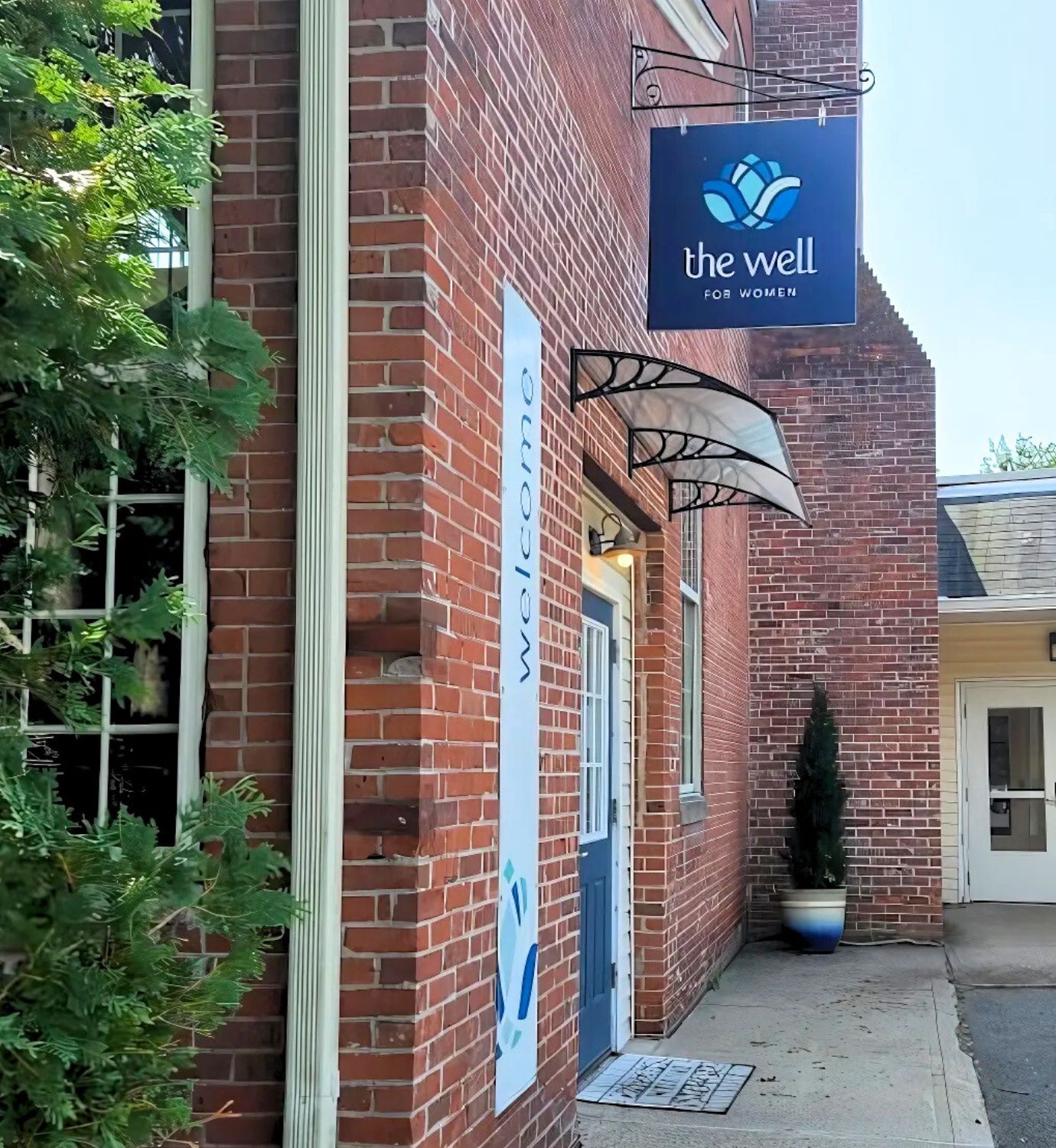 The beautiful brick Well for Women where you can enjoy a New Haven Massage